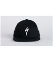 SPECIALIZED FLAT BRIM HAT BLK/WHT OSFA